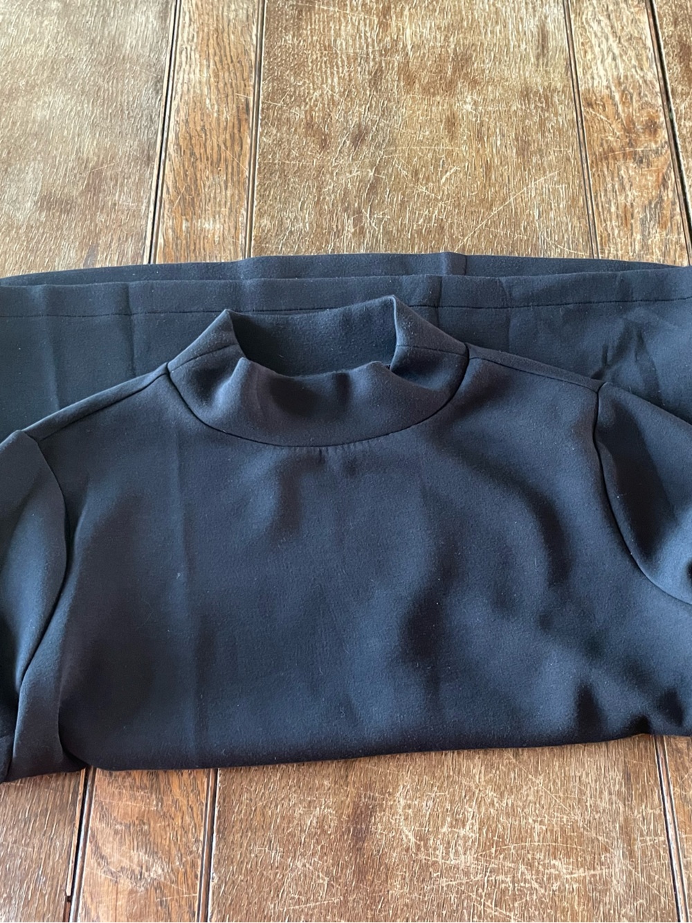 Spanx Black Mock Neck Women's Top (L)